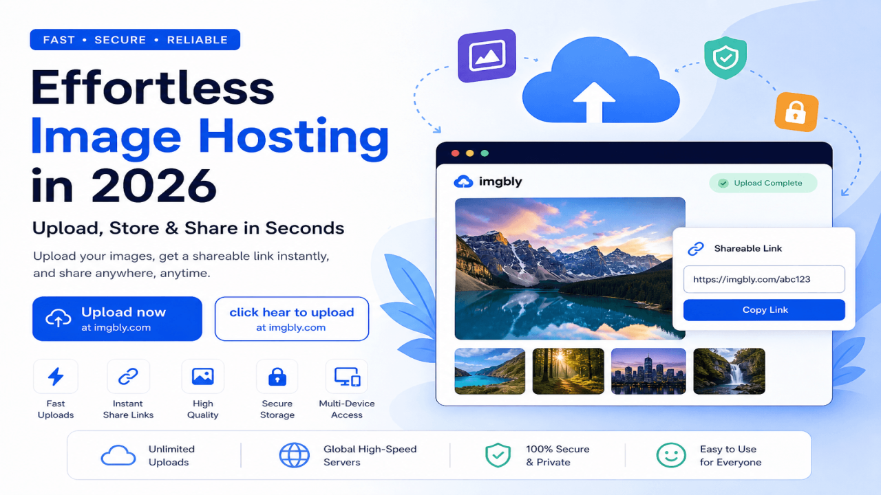 Effortless Image Hosting in 2026 – Upload, Store & Share in Seconds