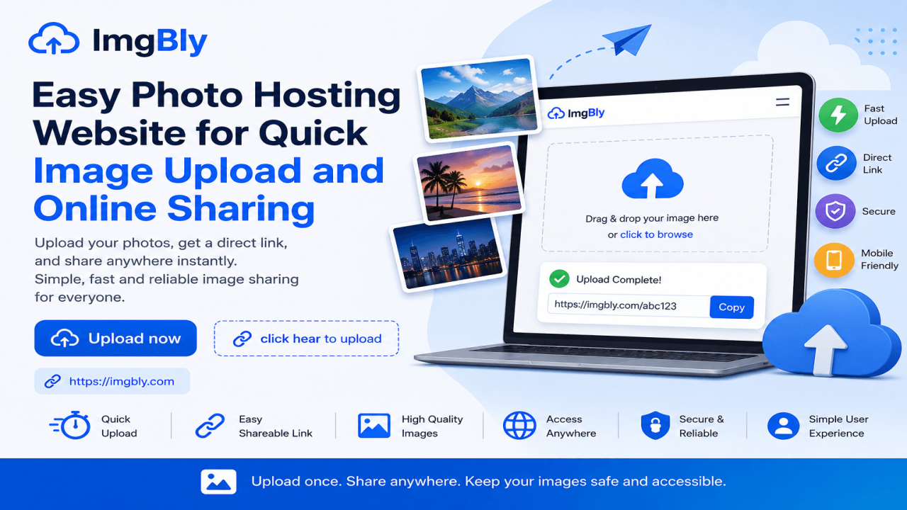 Easy Photo Hosting Website for Quick Image Upload and Online Sharing