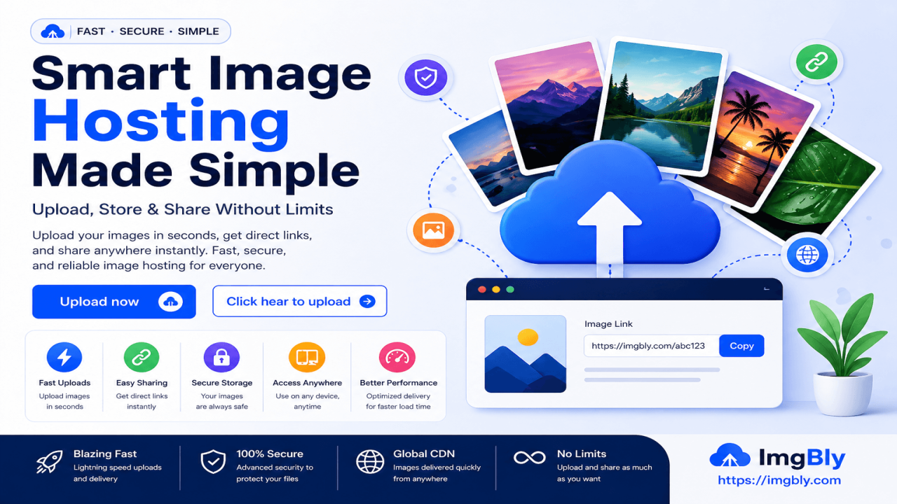 Smart Image Hosting Made Simple: Upload, Store & Share Without Limits