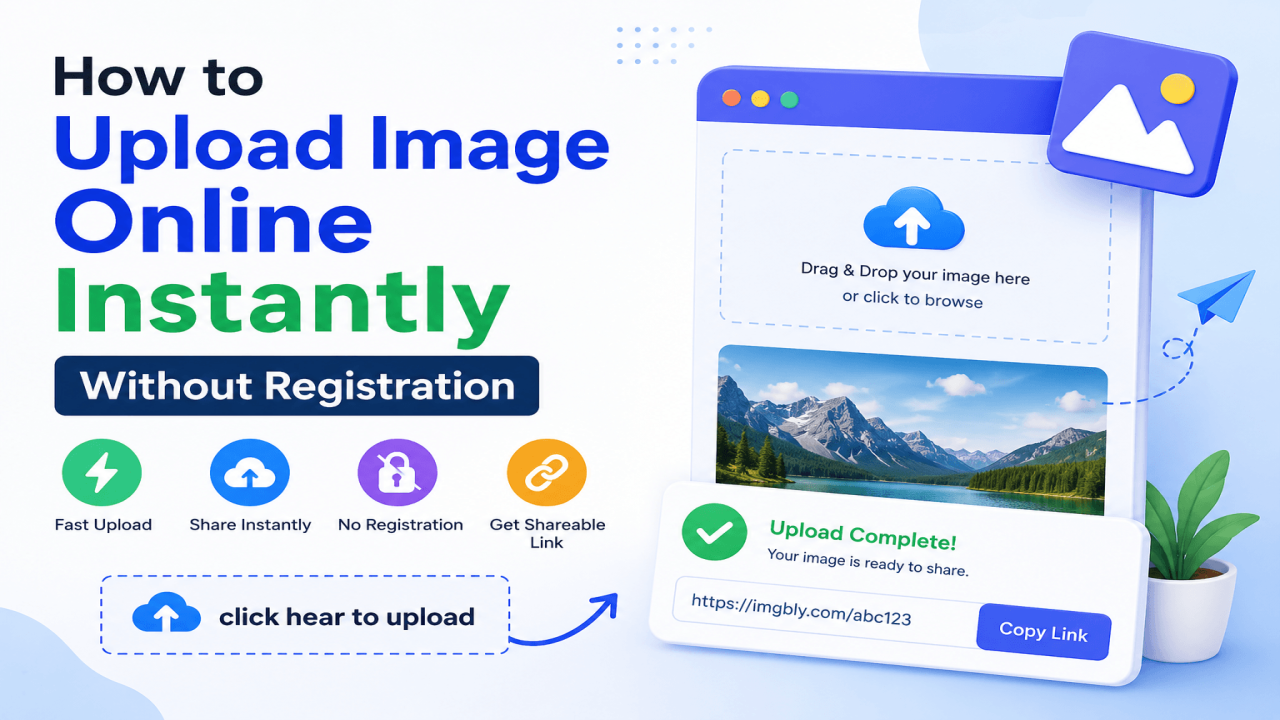 How to Upload Image Online Instantly Without Registrationd