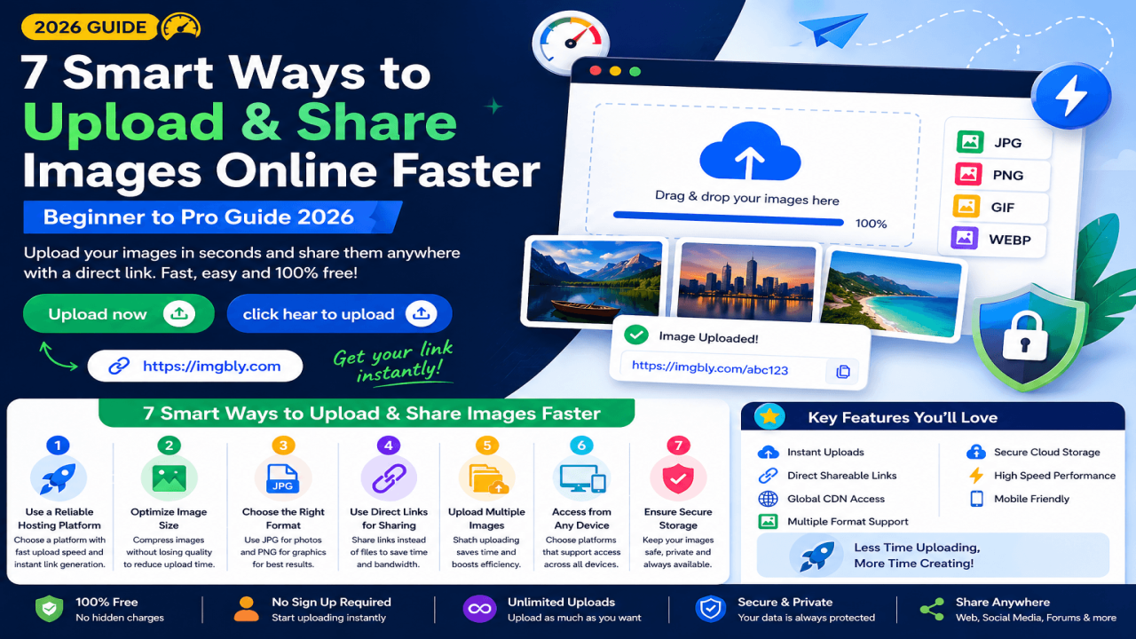 7 Smart Ways to Upload and Share Images Online Faster (Beginner to Pro Guide 2026)