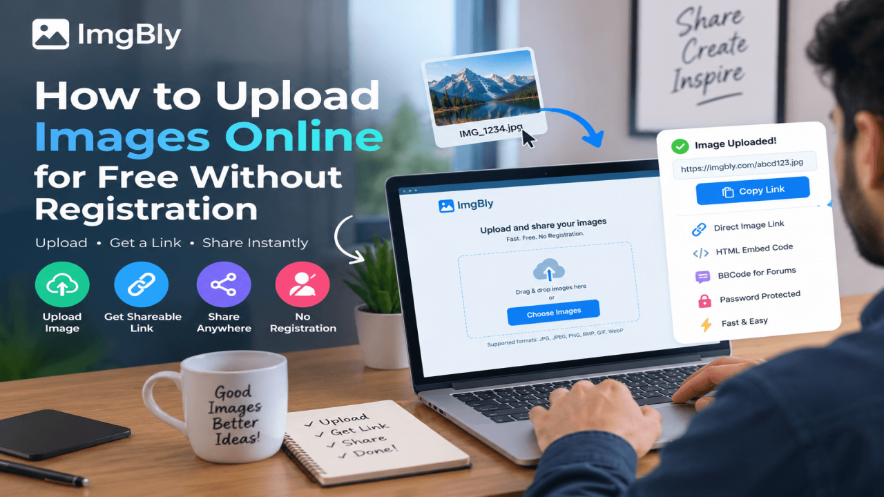 How to Upload Images Online Free Without Registration