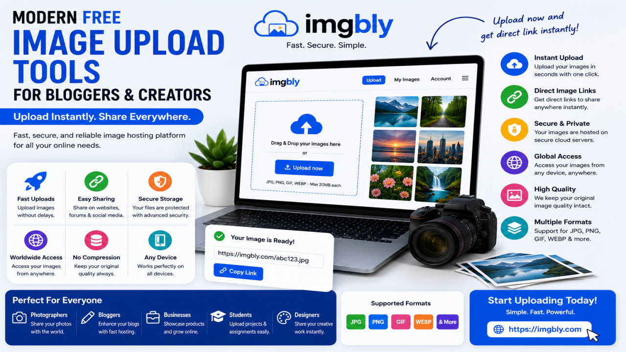 Modern Free Image Upload Tools for Bloggers and Creators